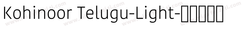 Kohinoor Telugu-Light字体转换